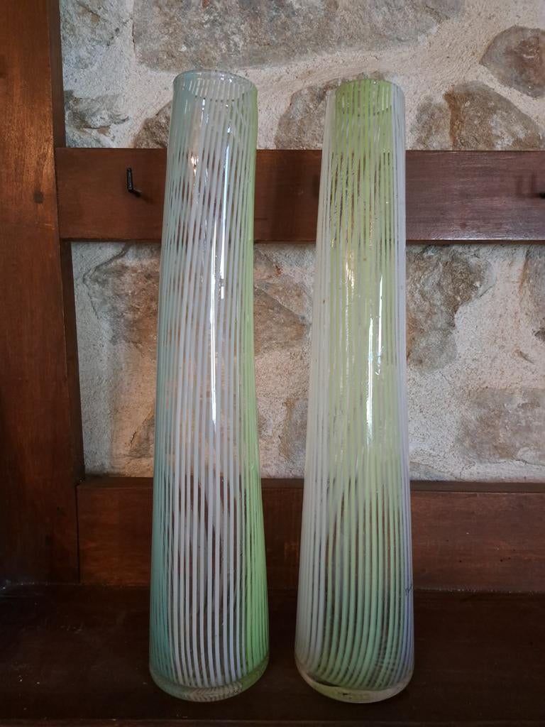 Vintage Murano Filigrana vaas, Ophalen of Verzenden