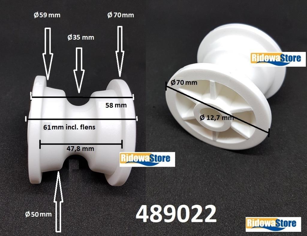 Twee maten losse (anker)rollen Ø70 x 58/61mm + Ø54 x 44/50mm, Ophalen of Verzenden, Nieuw, Overige typen