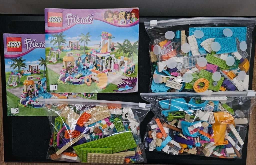 Lego Friends 41313 Heartlake Summer Pool, Ophalen of Verzenden, Zo goed als nieuw, Complete set, Lego