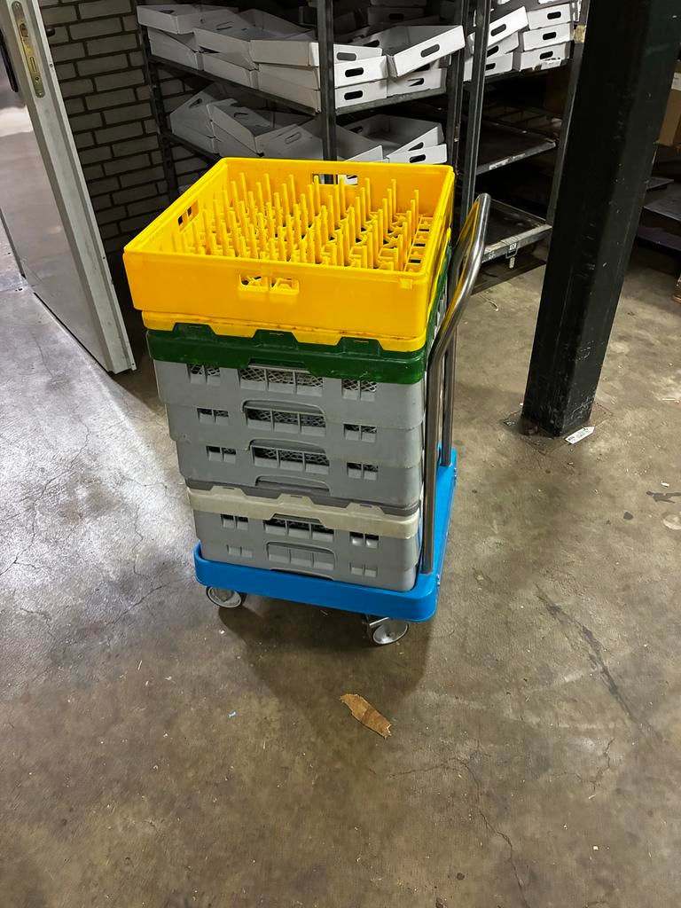 Vaatwas korven, Ophalen, Gebruikt