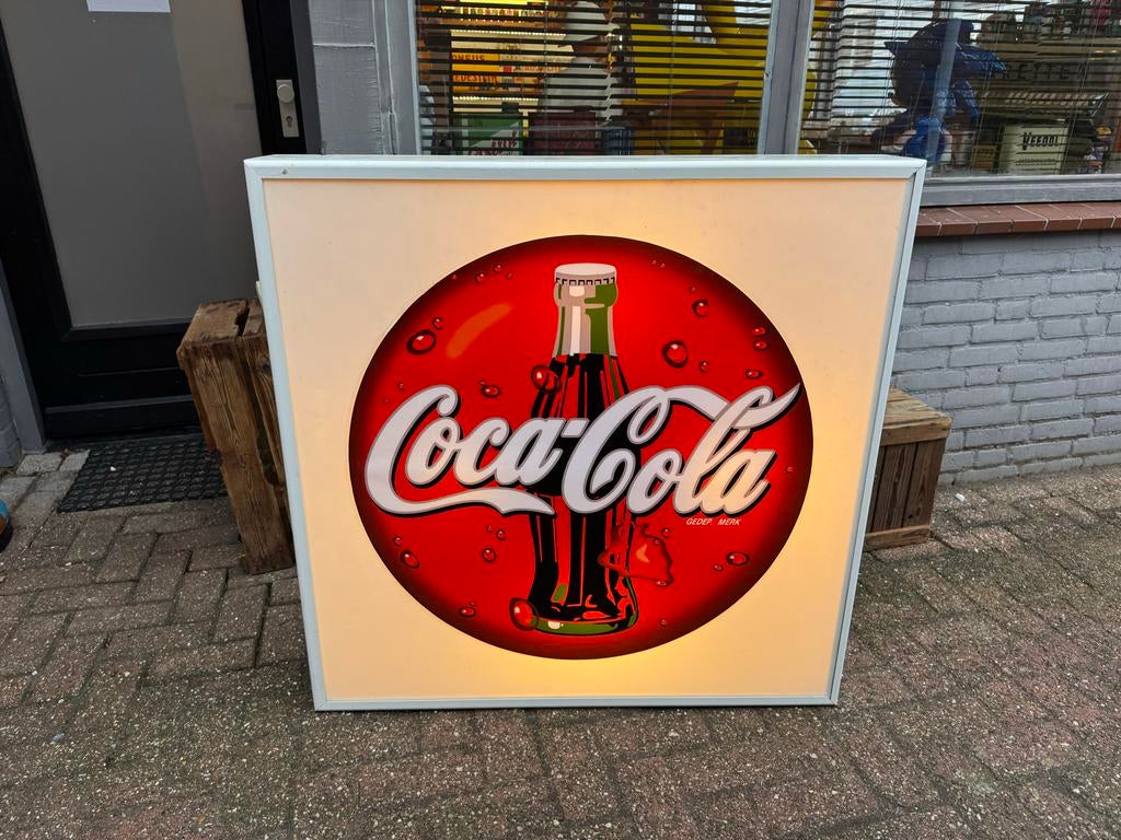 Vintage Coca-Cola Lichtbak - Perfect voor verzamelaars, Verzamelen, Ophalen, Gebruikt, ., Lichtbak of (neon) lamp