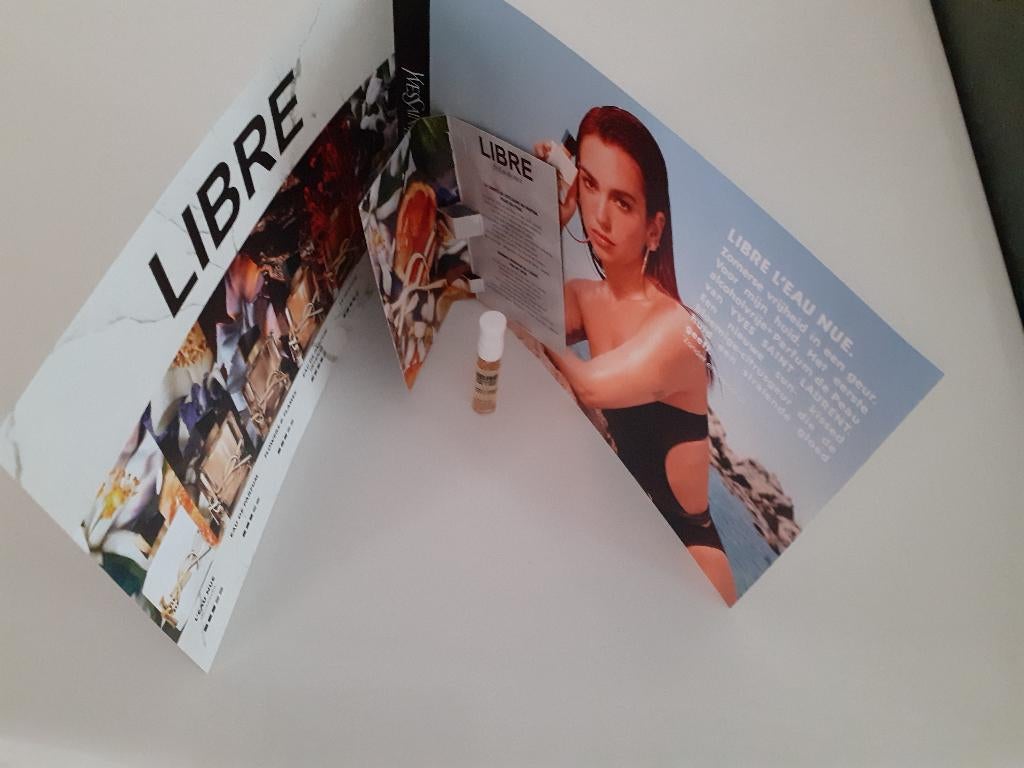 Yves Saint Laurent Libre Eau Nue Dua Lipa proefje en meer, Verzamelen, Verzenden, Nieuw, Overige typen