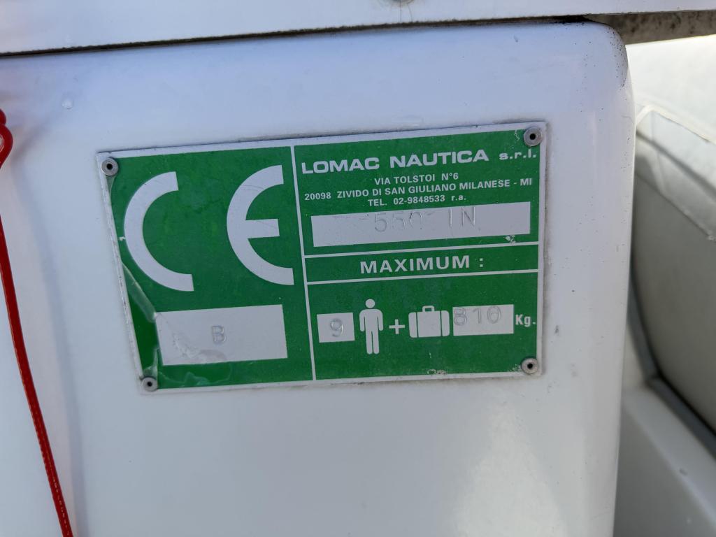 Lomac 550 IN S RIB - Johnson 70PK - Sportief & Krach, Watersport en Boten, Rubberboten, Gebruikt, Benzine, 70 tot 120 pk, Overige merken