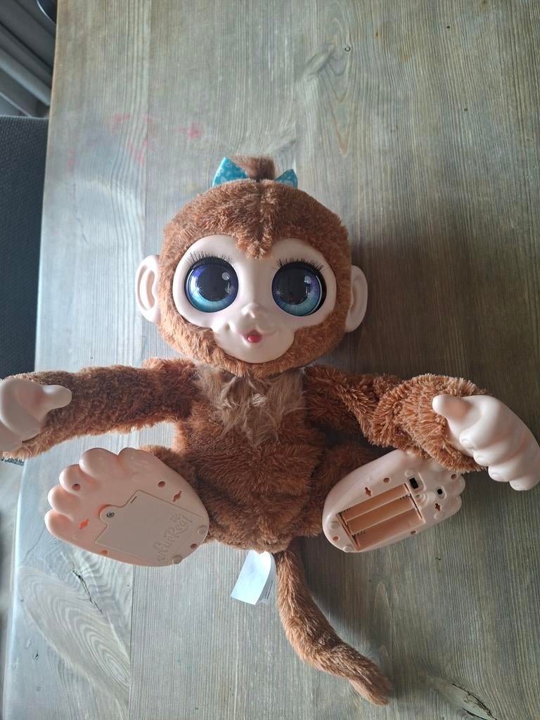 Bruine interactieve aap knuffel, Ophalen, Met label, Overige karakters, Overige typen