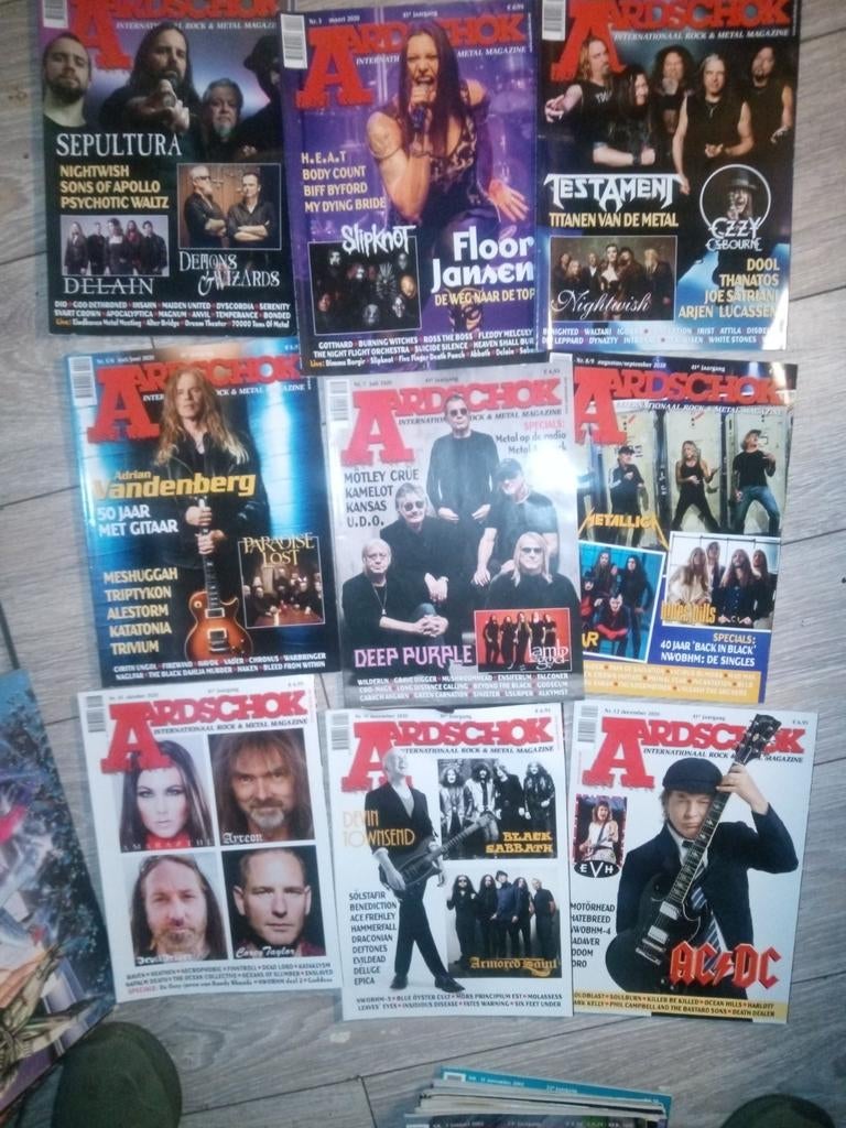 Aardschokbladen jaar 2020 compleet Heavy Metal & Rock, Ophalen of Verzenden