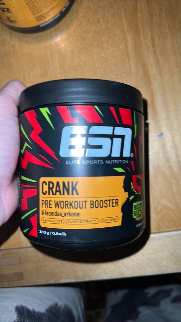 Crank esn pre work out booster bicep battle, Ophalen of Verzenden, Zo goed als nieuw, Overige typen