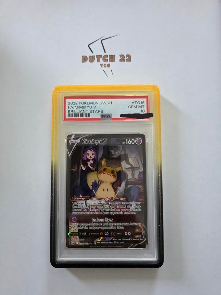 Mimikyu V Brilliant Stars PSA10 #TG16, Ophalen of Verzenden, Nieuw, Overige typen, Foil