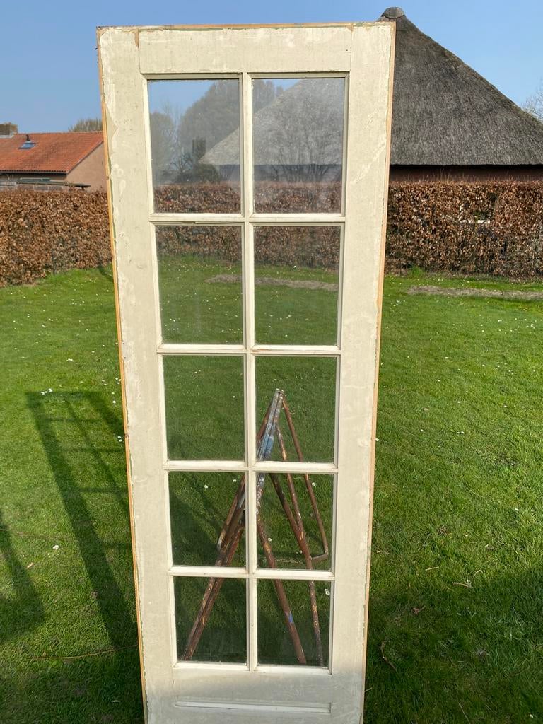 Grenen kastdeur, Ophalen, Gebruikt