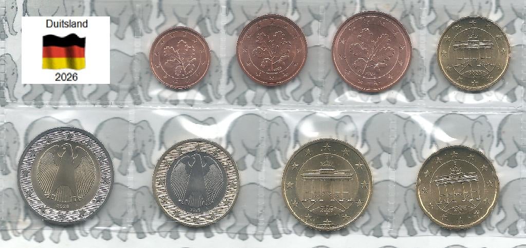 Duitsland UNC serie 2026 (geen letterkeuze), Ophalen of Verzenden, Duitsland, Overige waardes, Setje