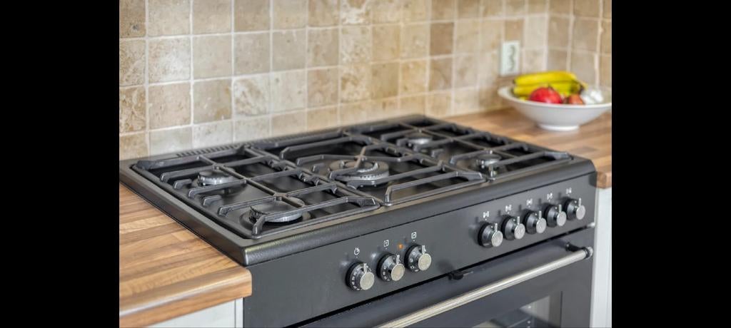 IKEA Gasfornuis met Oven, 5 Pits - Zeer Goede Staat, Ophalen, 60 cm of meer, Zo goed als nieuw, Gas