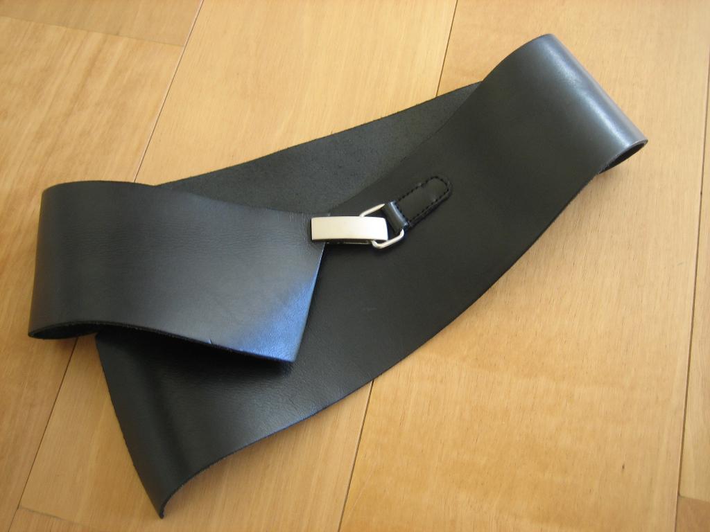 Brede zwart leren heup- of tailleriem TRANSFER 80 SNAZZEYS, 80 tot 90 cm, 5 cm of meer, Verzenden, Nieuw