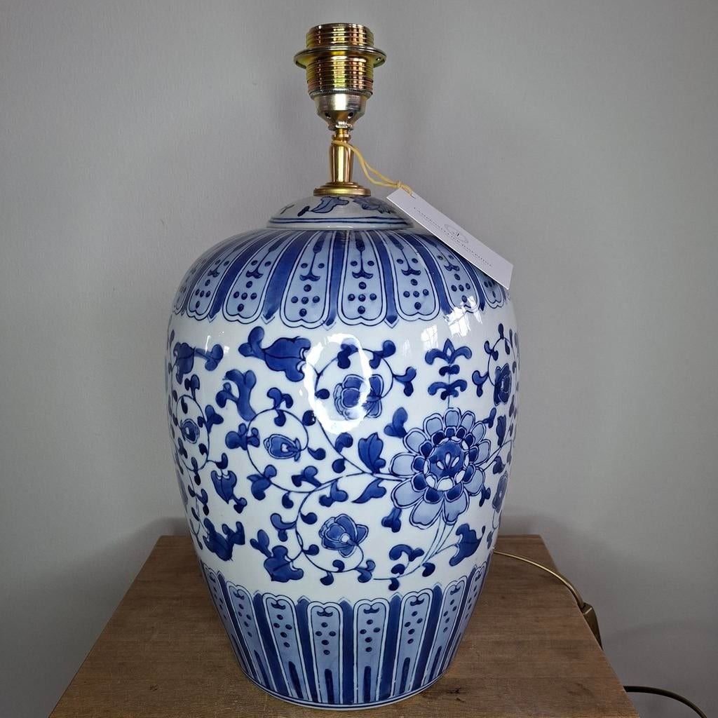 Grote handgemaakte lampenvoet van vintage Chinese gemberpot, Ophalen of Verzenden, Nieuw, Minder dan 50 cm