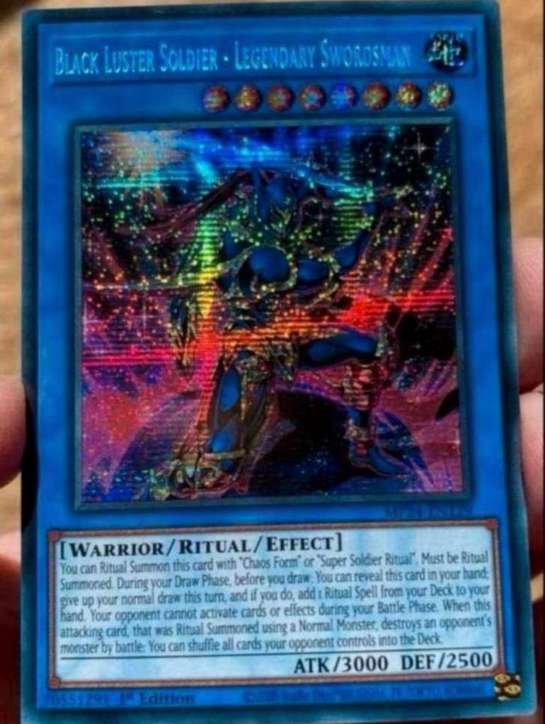 Yu-Gi-Oh! Black Luster Soldier Legendary Swordsman MP24 1st, Hobby en Vrije tijd, Verzamelkaartspellen | Yu-gi-Oh!, Ophalen of Verzenden
