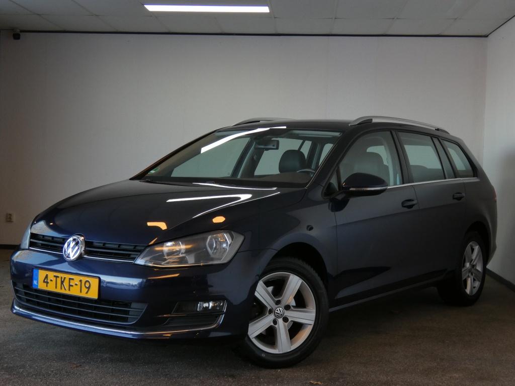 Volkswagen Golf Variant 1.2 TSI Highline Nwe APK Automaat!, Euro 5, Gebruikt, 4 cilinders, Blauw