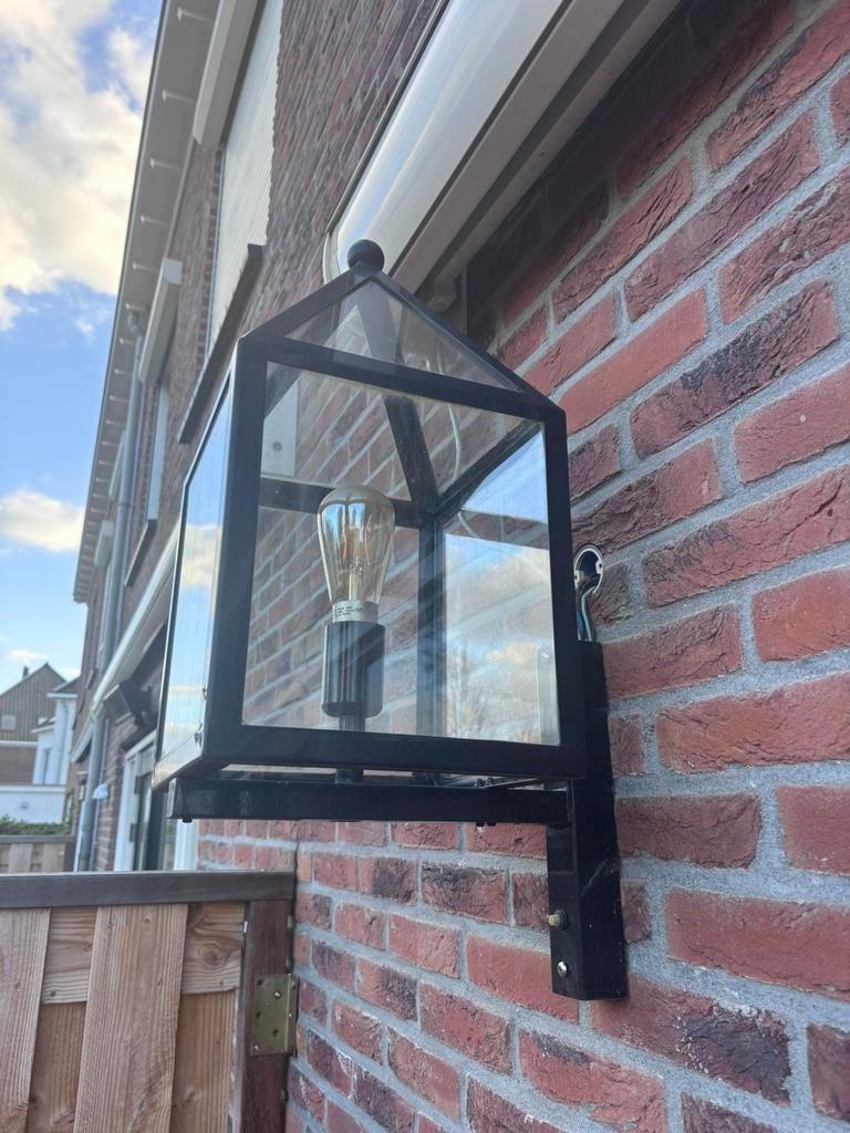 Mooie buitenlamp, 25x48cm, Ophalen, Gebruikt, Wandlamp, Netvoeding