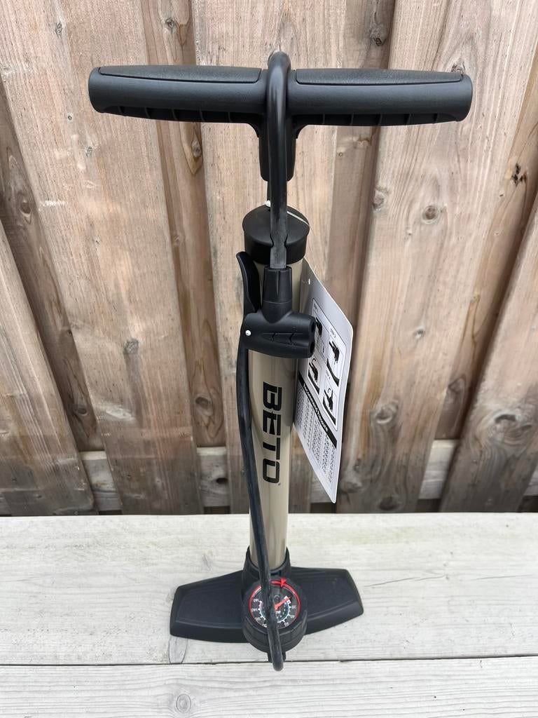 BETO fietspomp met manometer, Ophalen of Verzenden, Drukmeter, Nieuw