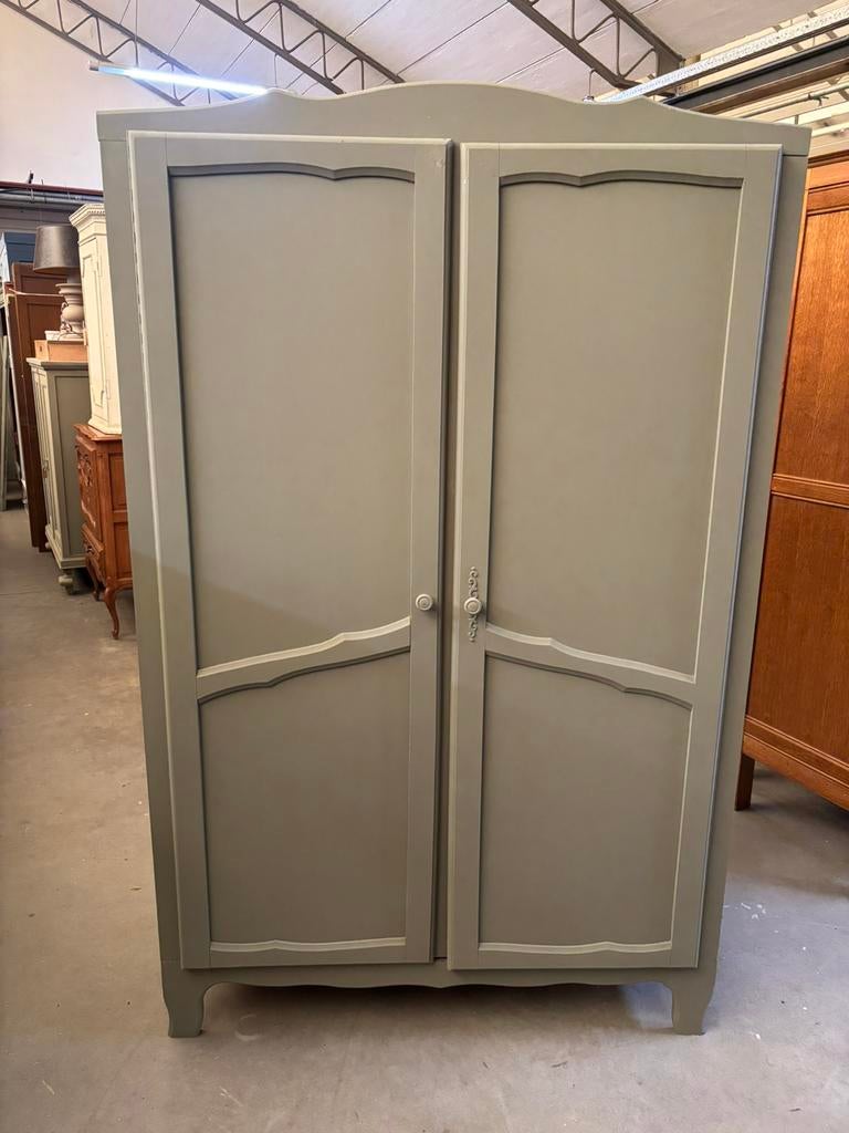 Vintage Brocante kledingkast, Ophalen, Studio Larilo, Kast, 50 tot 70 cm