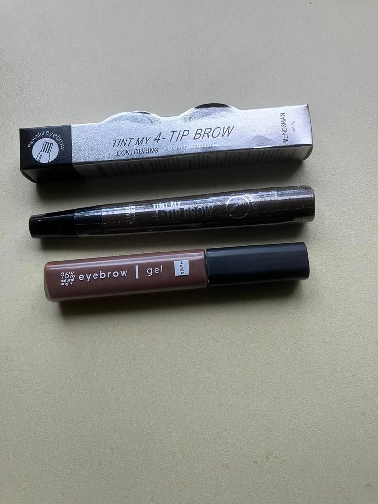 Wenkbrauw Potlood waterproof ~ Brown 04 + GRATIS gel, Ogen, Bruin, Nieuw, Ophalen of Verzenden