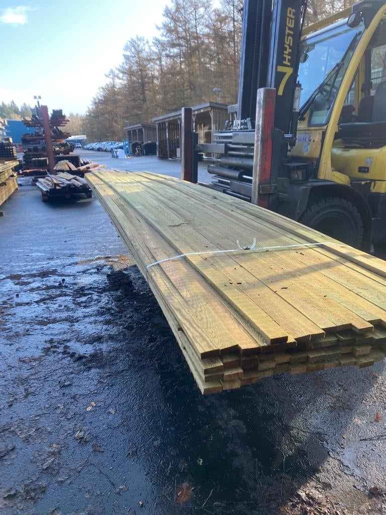 Vuren panlat, groen geimpregneerd 22x50 540cm Nr. 673, Ophalen, Nieuw, Minder dan 180 cm, Balken