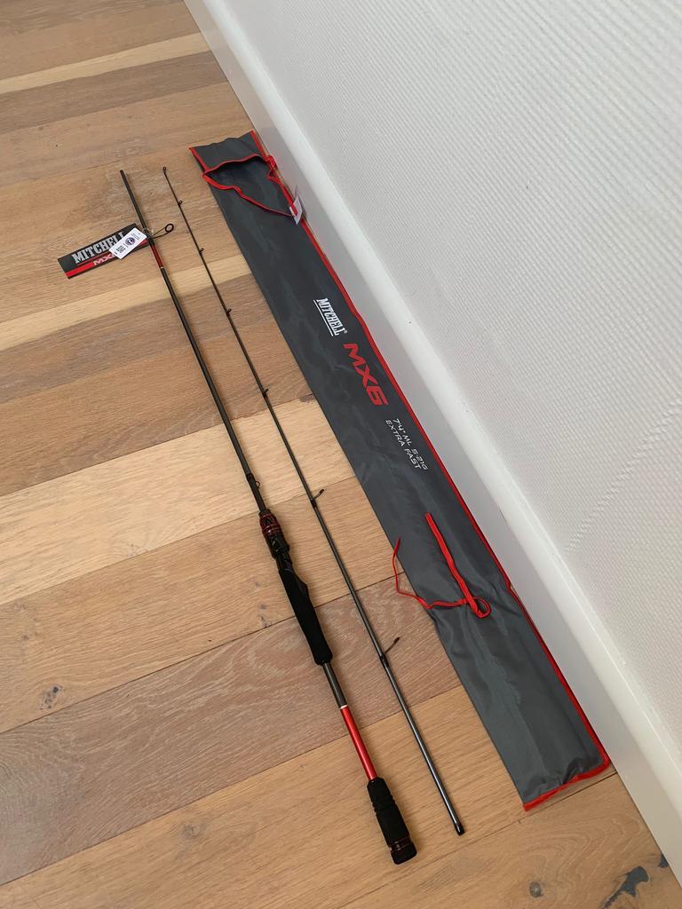 Nieuwe Mitchell MX6 ML spinhengel, 2.23m en 5-21 gr, Mitchell, Werphengel, Nieuw, Ophalen of Verzenden