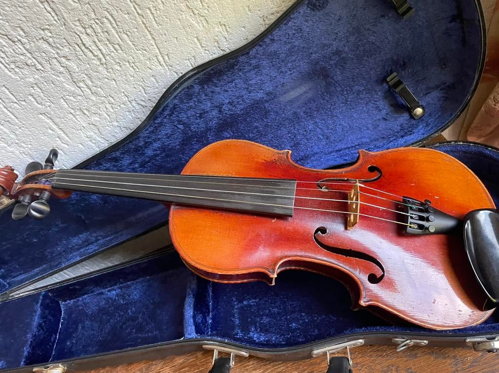 Zeldzame oude Boheemse viool 4/4 uit 1930,speelklaar!, Ophalen, Gebruikt, Viool, 4/4-viool