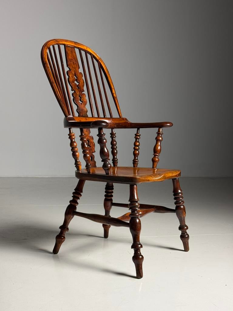 Engelse Windsor stoel Taxus hout antiek, Ophalen