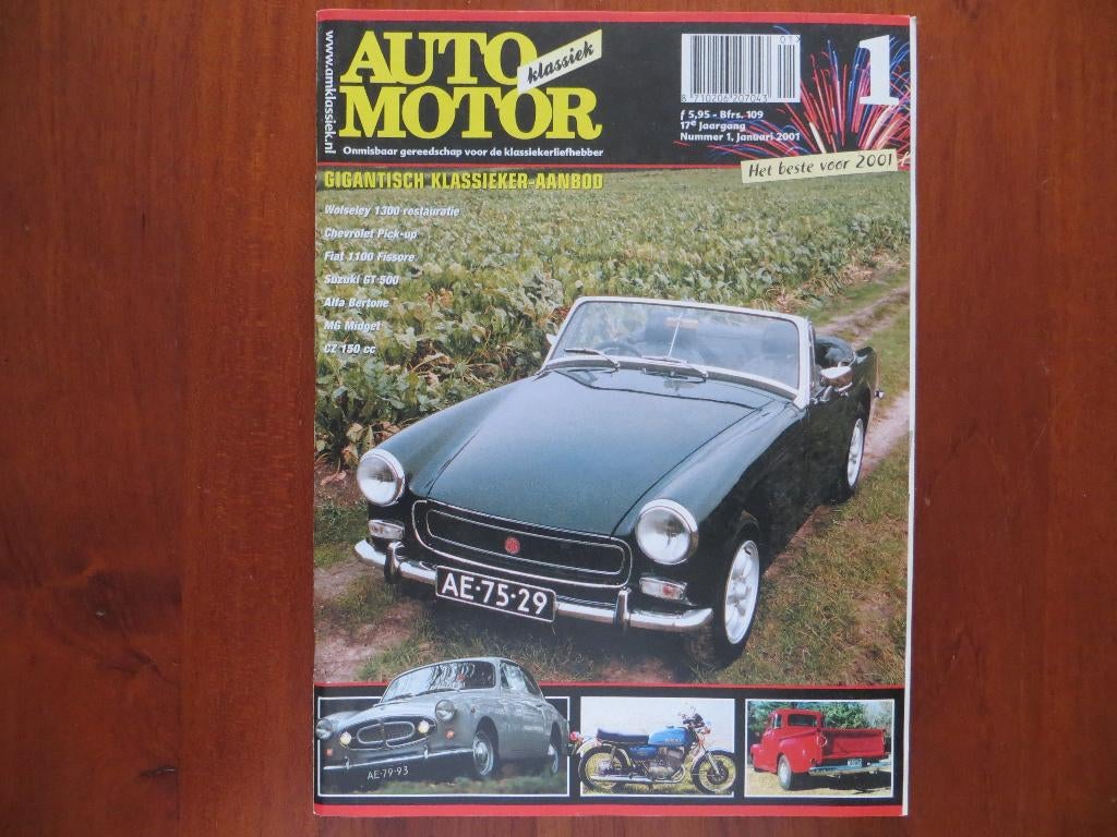 Auto Motor Klassiek 1 2001 Fiat 1100 Fissore, MG Midget, CZ, Ophalen of Verzenden, Nieuw, Chevrolet