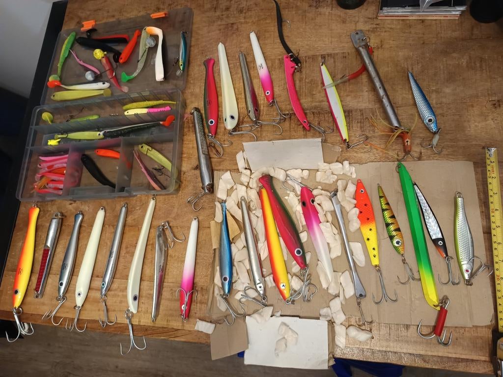 Grote collectie zeevissen kunstaas (zwaar & zacht), Ophalen of Verzenden, Zo goed als nieuw, Overige typen