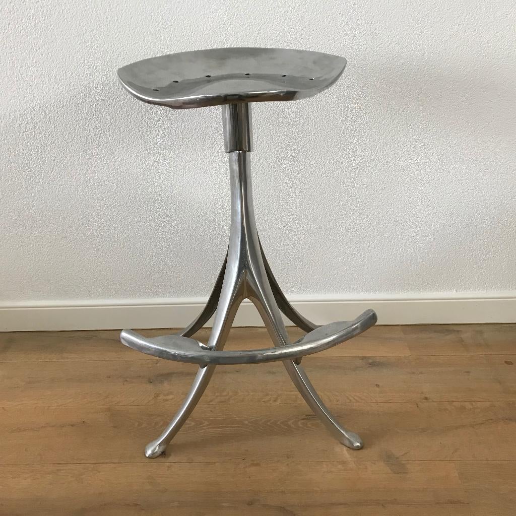 Design barkruk kruk stool Quasar Khanh kunst zeldzaam, 60 tot 90 cm, Ophalen of Verzenden, Zo goed als nieuw, Nvt