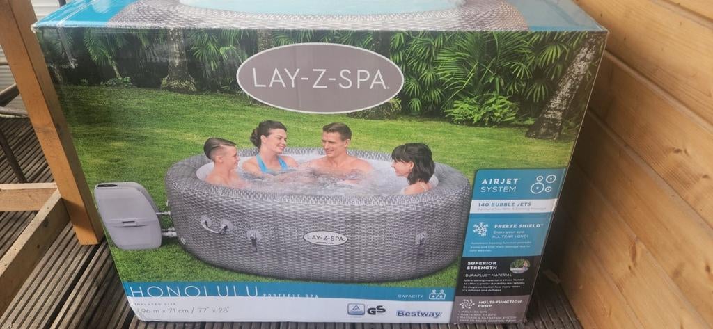 Lay-Z Spa Honolulu AirJet opblaasbare spa met Freeze Shield, Ophalen of Verzenden