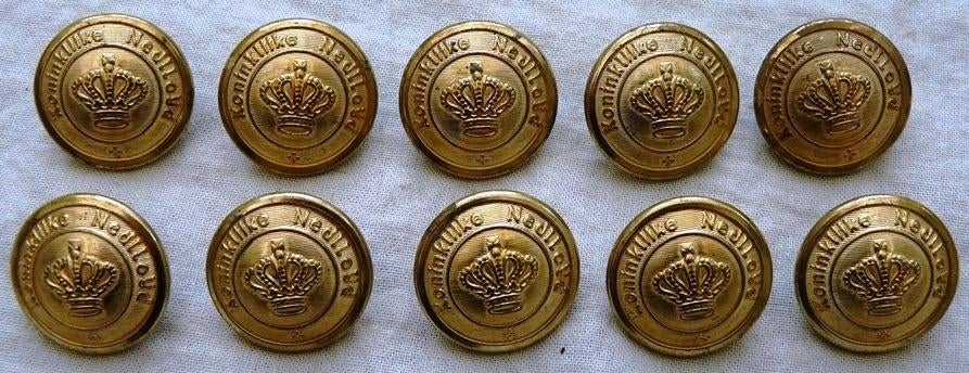 Knopen Lotje, Koninklijke Nedlloyd, 24mm, 10 stuks.(Nr.7), Ophalen of Verzenden, Gebruikt, Motorboot, Gebruiksvoorwerp