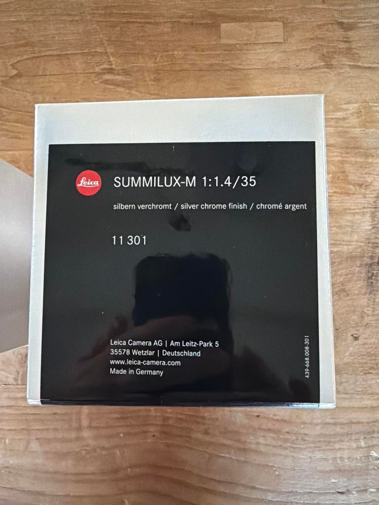 Leica M 35mm Summilux Steelrim - Beroemde Reissue, Ophalen, Zo goed als nieuw, Groothoeklens