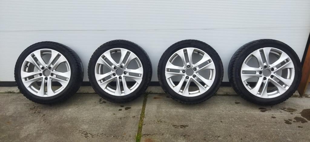Set Mercedes Avantgarde velgen 5x112 ET47 W204, Ophalen, Gebruikt, Velg(en), 17 inch