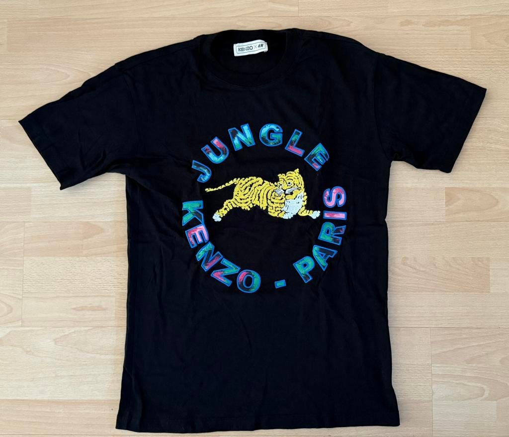 H&M x Kenzo tiger t-shirt | M, Ophalen of Verzenden, Zo goed als nieuw, Maat 48/50 (M), Zwart