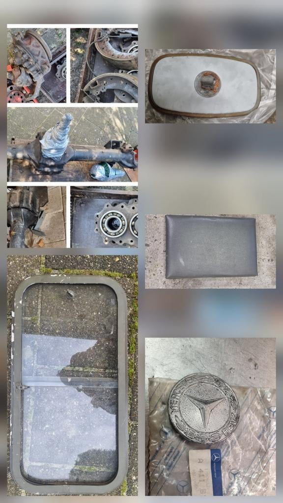 Mercedes unimog 403 406 416 onderdelen assen spiegel, Ophalen of Verzenden, Gebruikt, Mercedes-Benz, Ophanging en Onderstel
