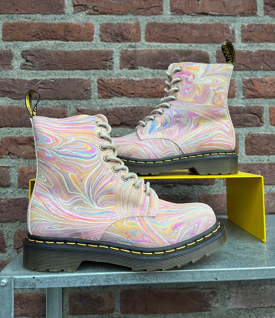 Dr. Martens 1460 Pascal marbled suede maat 37, Dr. Martens, -, -, Nieuw