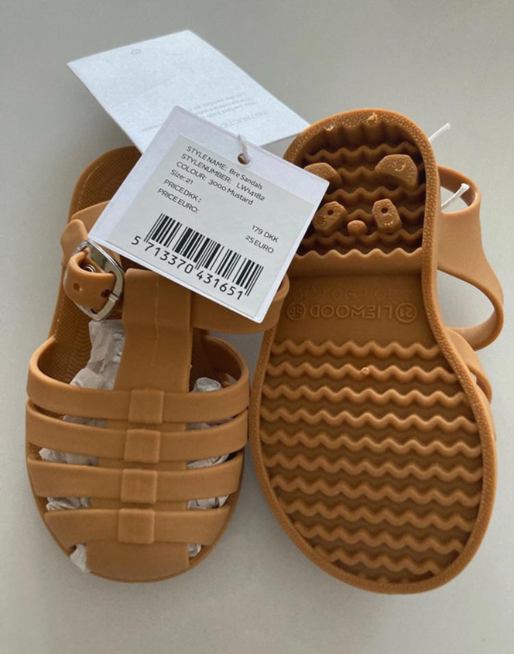 Liewood Bre Sandalen Maat 21 Mustard, Jongen of Meisje, Ilewap, Schoenen, Nieuw