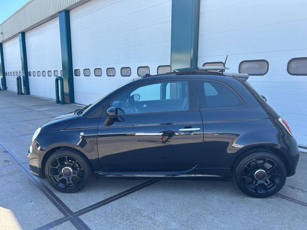 Fiat 500 C 0.9 TwinAir Turbo Easy Origin. 136.000Km !, Voorwielaandrijving, Gebruikt, Cabriolet, Leder en Stof