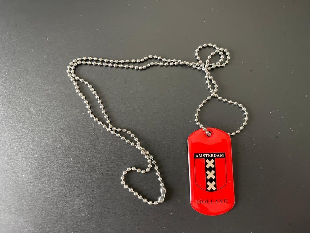Amsterdam ketting, Sieraden, Tassen en Uiterlijk, Kettingen, Nieuw, Ophalen of Verzenden, Zilver, Overige materialen