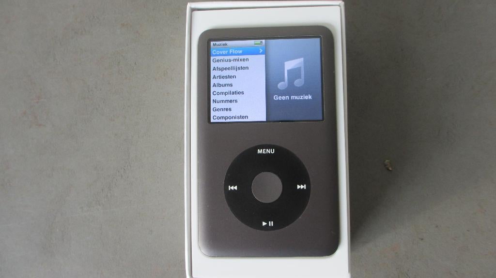 Ipod classic 160GB BLACK (nieuw) + wadia docking Station, 40 GB en meer, Classic, Zwart, Nieuw