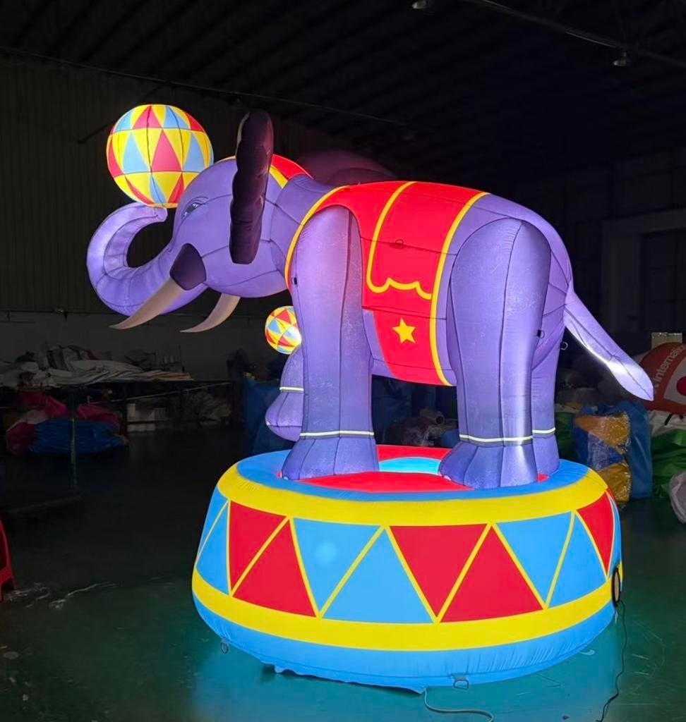 Opblaasbare Circus Olifant - Perfect voor Themafeesten!, Ophalen, Nieuw