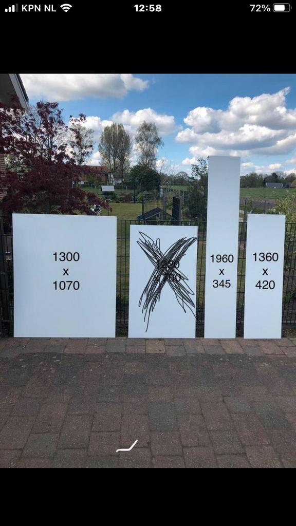 Trespa Platen 6 mm Wit, Ophalen, Nieuw, HPL, Minder dan 20 mm