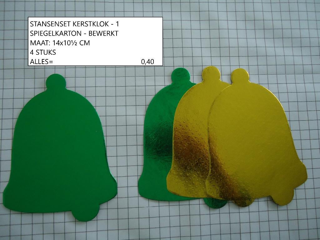 gratis bij bestelling: stansen kerstklok ( alleen verzenden, Hobby en Vrije tijd, Ophalen, Nieuw, Kerst, Pons of Mal