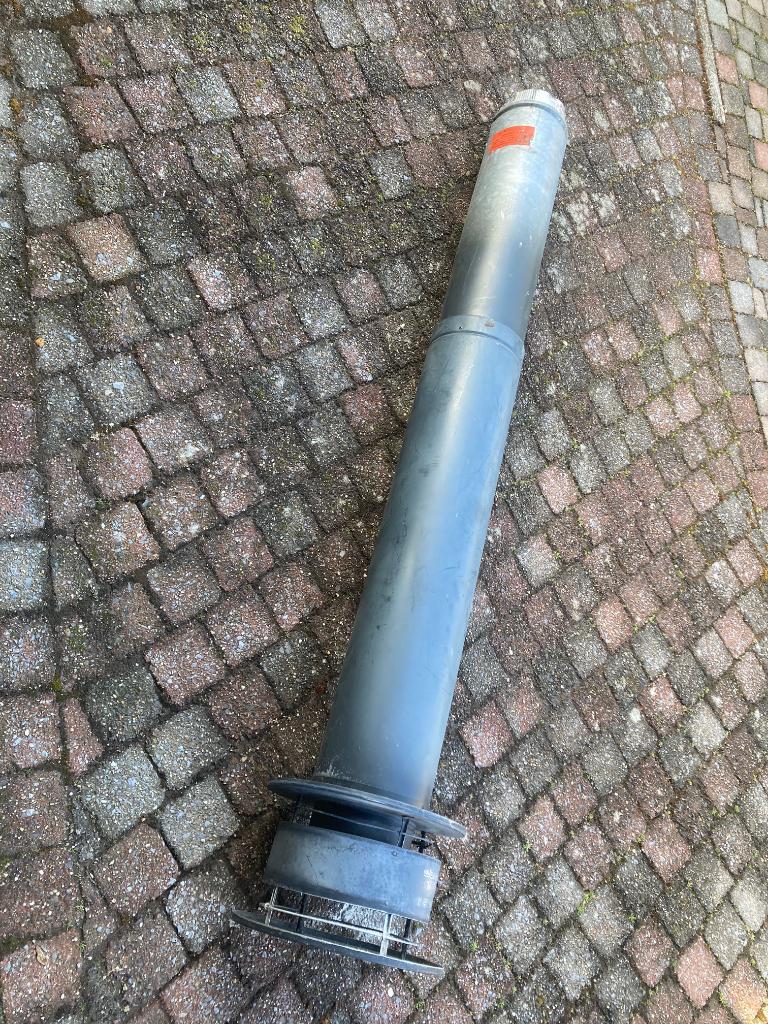 rookgas afvoer ubbink, Doe-het-zelf en Verbouw, Ophalen, Gebruikt, Minder dan 2 meter, 80 mm of meer