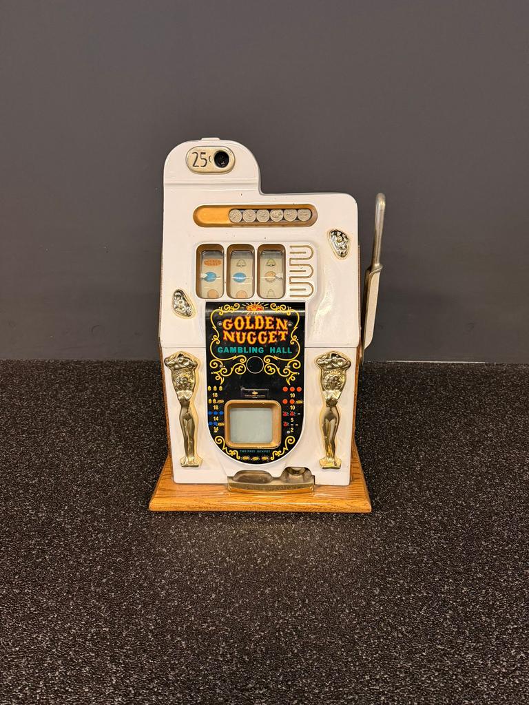 MILLS GOLDEN NUGGET| ZEER MOOI| 1-ARMIGE BANDIET, Gulden, Ophalen of Verzenden, Gebruikt