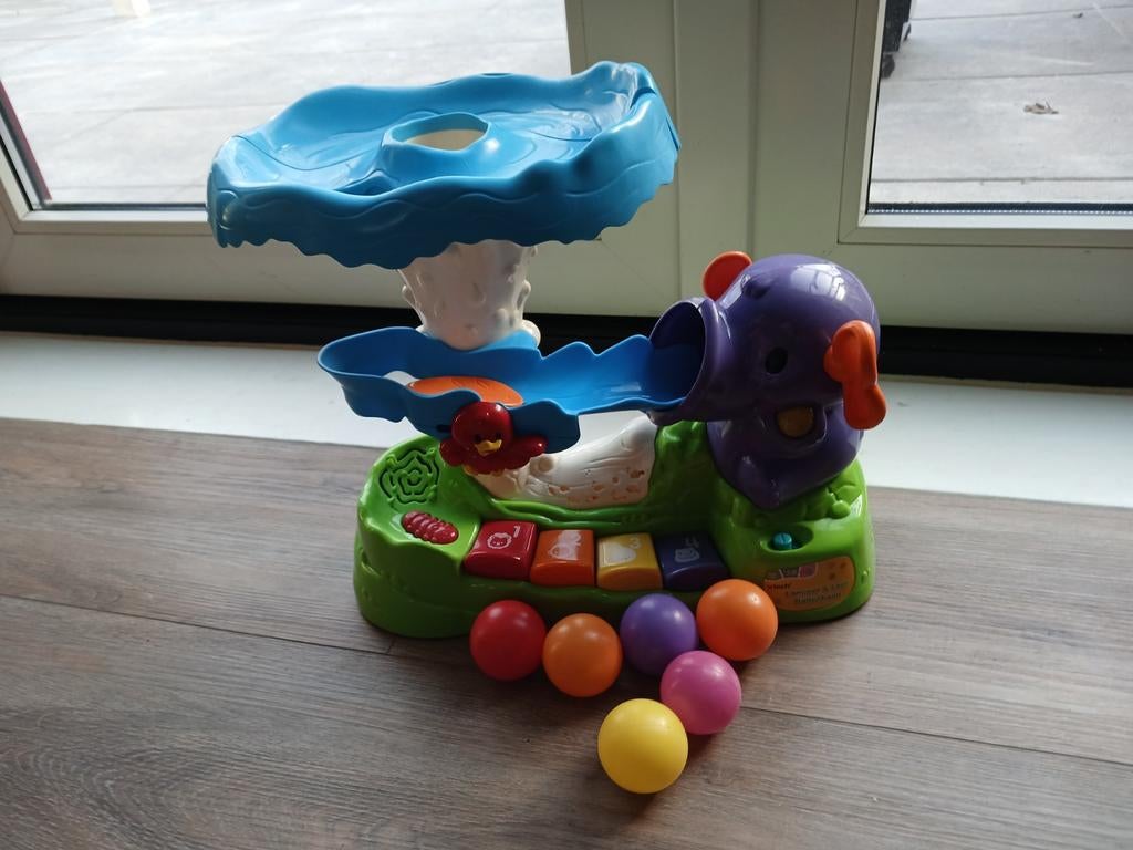 Olifant speelset met piano vtech en alleballen, Kinderen en Baby's, Speelgoed | Vtech, Ophalen, Zo goed als nieuw