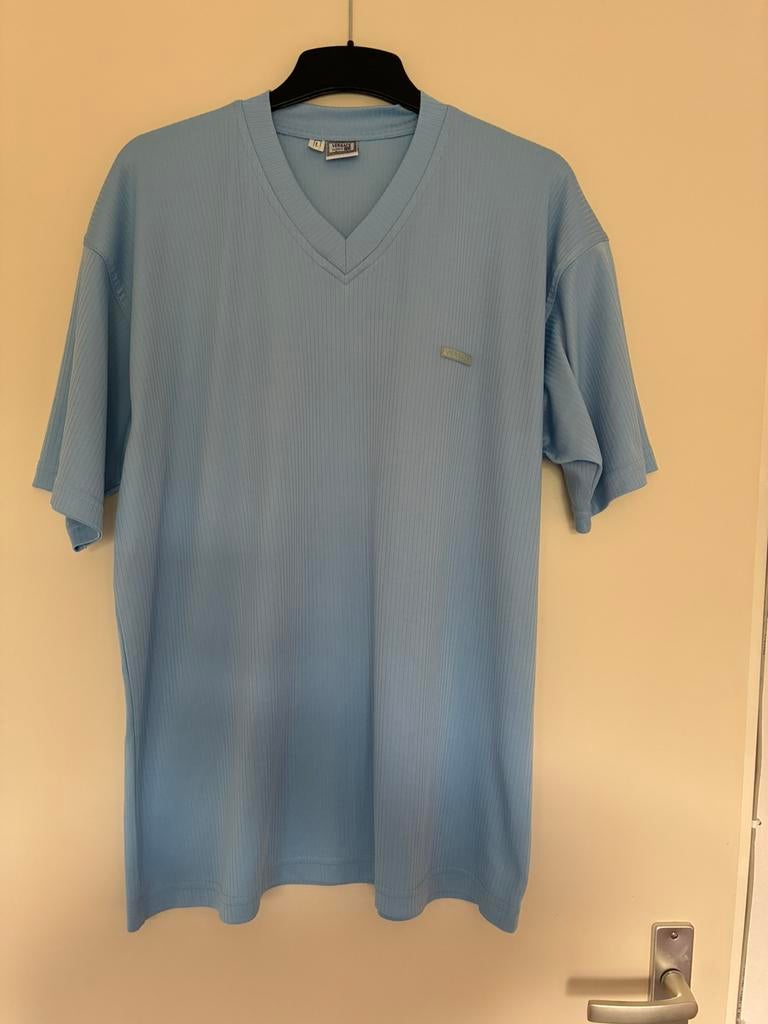 Keurig Versace Sportshirt maat L, Maat 52/54 (L), Blauw, Ophalen of Verzenden, Zo goed als nieuw