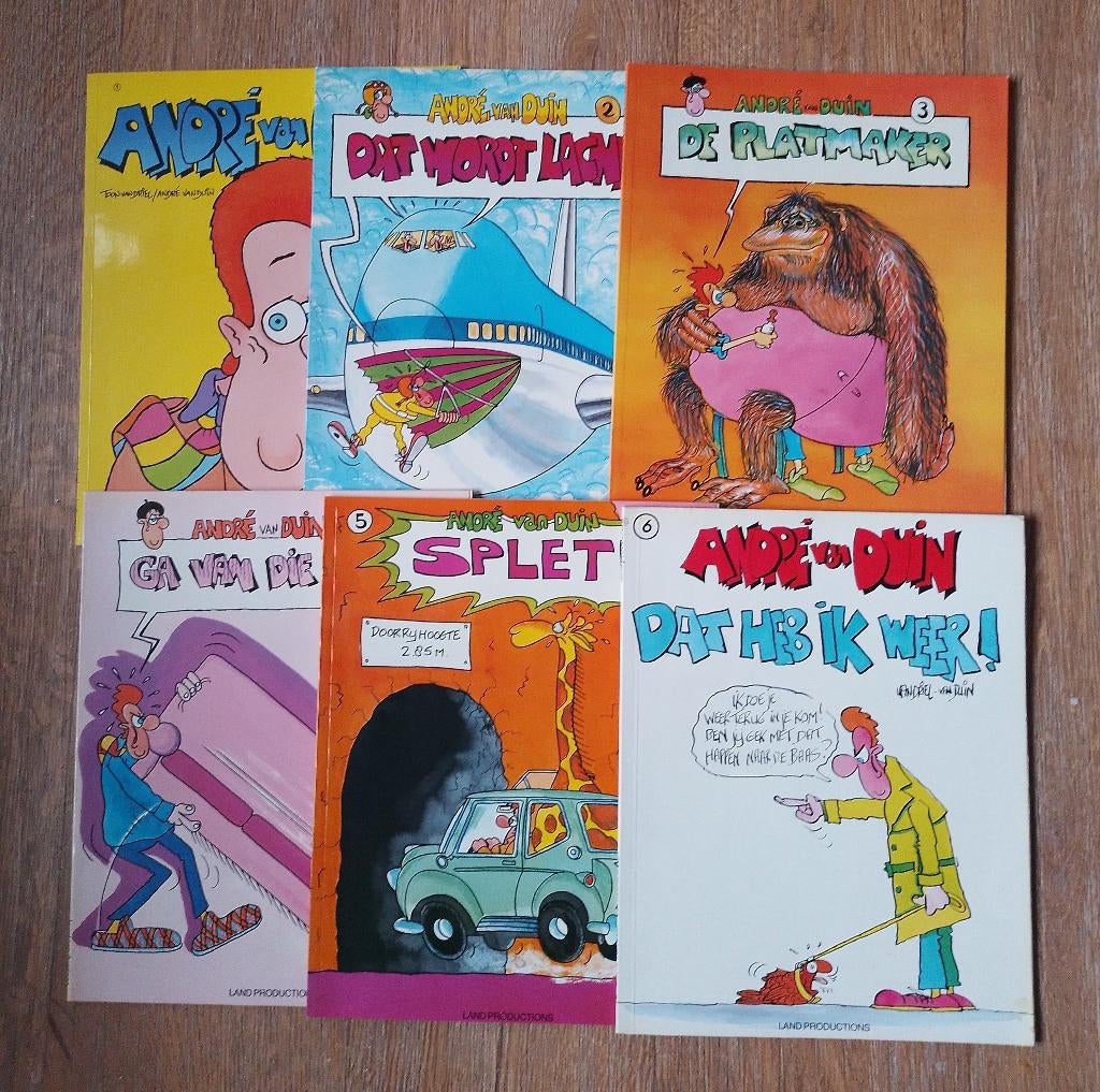 André van Duin 6 delen in sc., Boeken, Stripboeken, Meerdere stripboeken, Ophalen of Verzenden, Gelezen