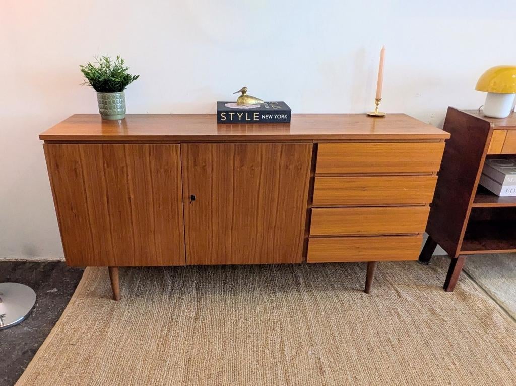 Prachtig midcentury vintage dressoir sideboard, Ophalen, ., Zo goed als nieuw, .