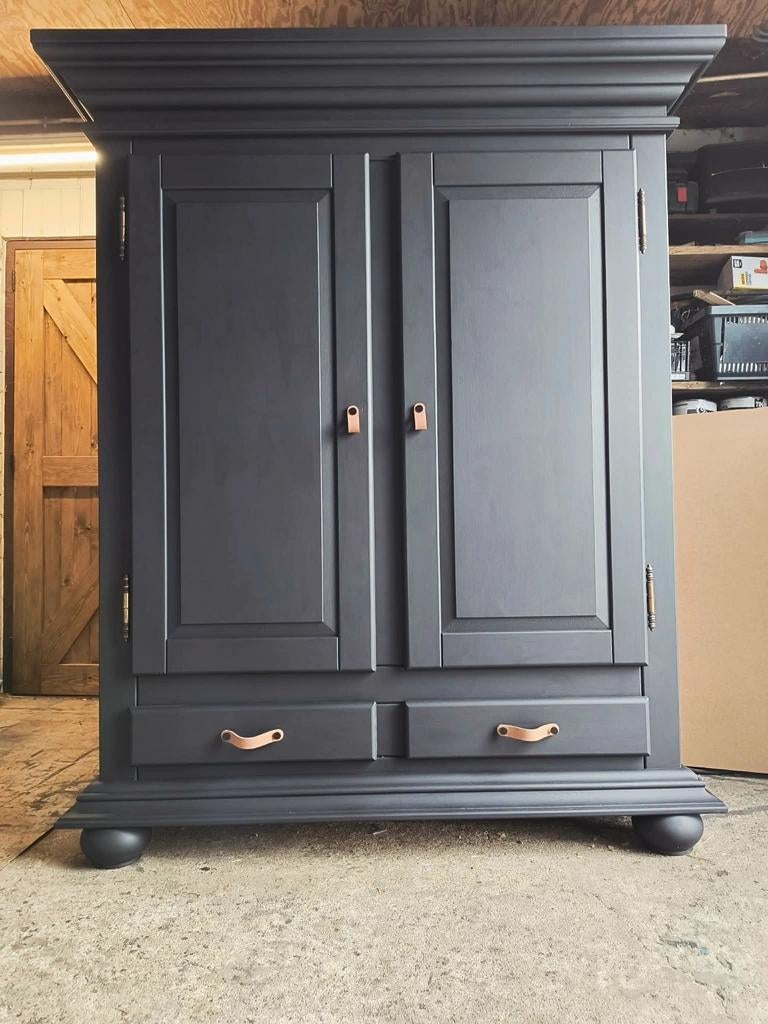 Broodkast buffetkast mat zwart NIEUW, Middenhof Rilland, Met deur(en), Muppetsmeubels@gmail.com, 150 tot 200 cm